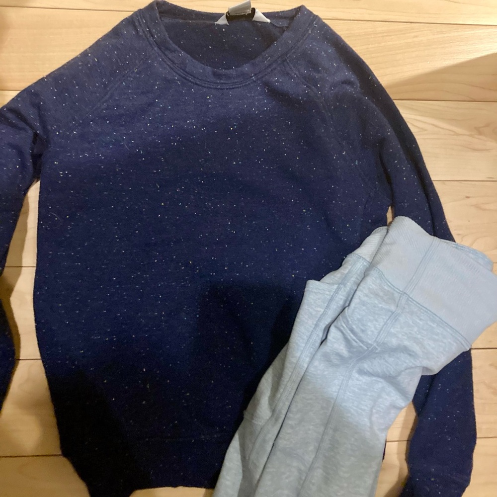 Athleta girls sweatshirt + pocket leggings 6/7
